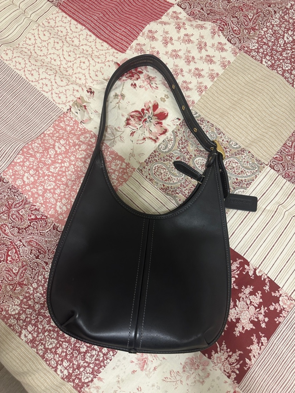 Coach Black Leather Shoulder Bag - Picture 2 of 2